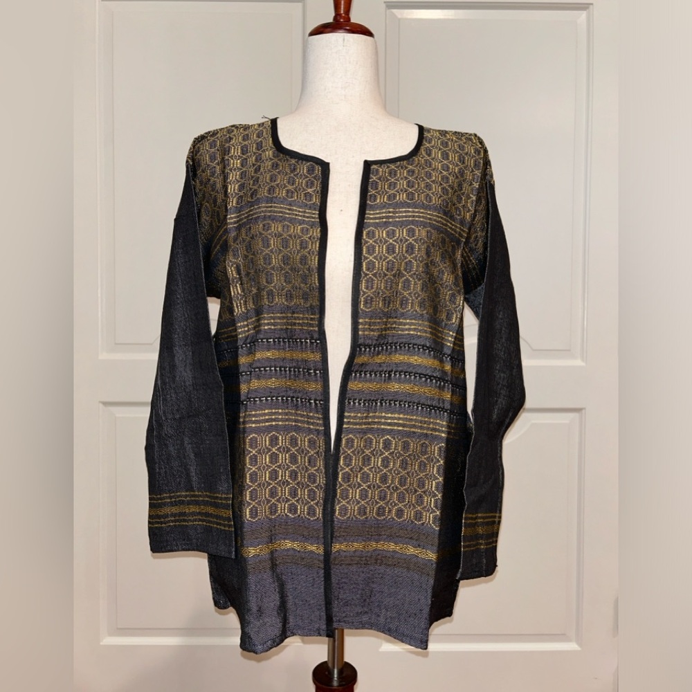 Hand loom vintage blazer made in Oaxaca mex.